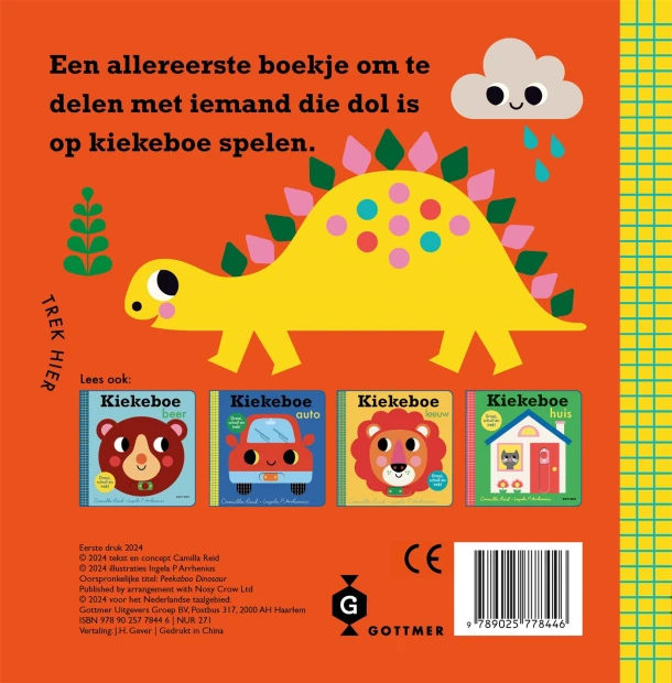 Kiekeboe dinosaurus – Ingela P Arrhenius – boek cover