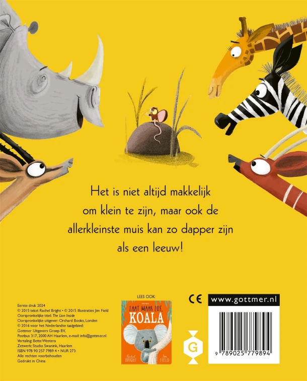 De leeuw in de muis – Rachel Bright – boek cover