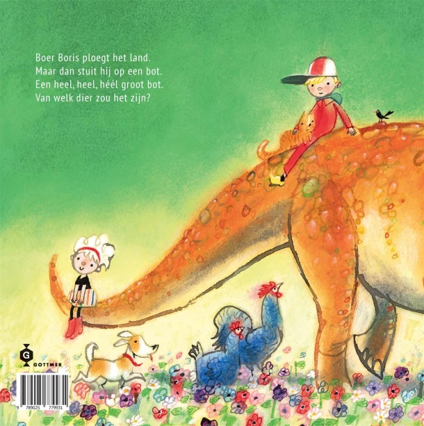 Boer Boris en de dino – Ted van Lieshout – boek cover