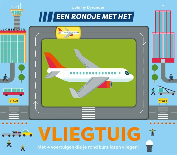 Een rondje met het vliegtuig – Johnny Dyrander – boek cover