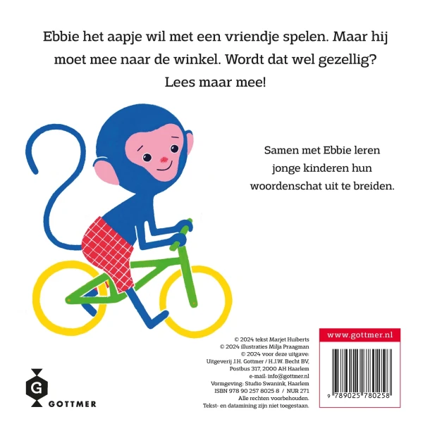 Ebbie doet boodschappen – Marjet Huiberts – boek cover