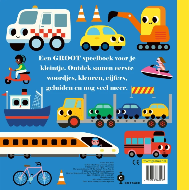Mijn grote speelboek Voertuigen – Ingela P Arrhenius – boek cover