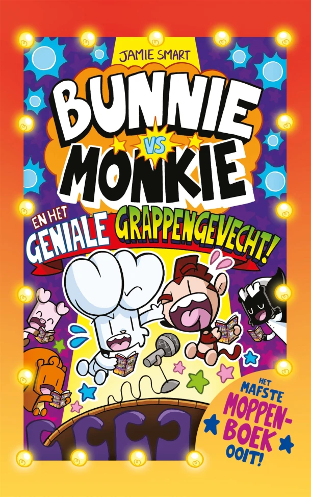 Bunnie vs Monkie en het geniale grappengevecht – Jamie Smart – boek cover