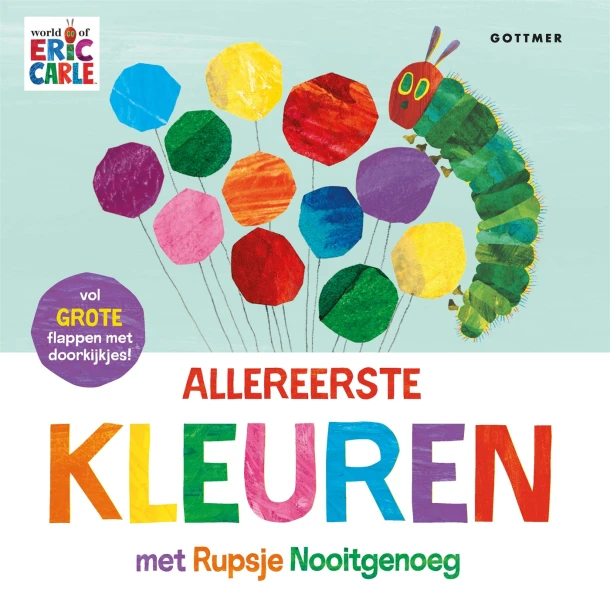 Allereerste kleuren met Rupsje Nooitgenoeg – Eric Carle – boek cover