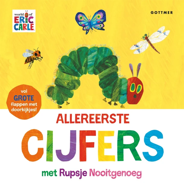 Allereerste cijfers met Rupsje Nooitgenoeg – Eric Carle – boek cover