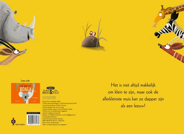 Vertelplaten De leeuw in de muis – Rachel Bright – boek cover