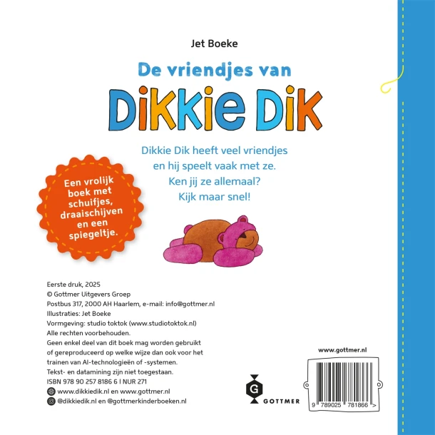 De vriendjes van Dikkie Dik – Jet Boeke – boek cover