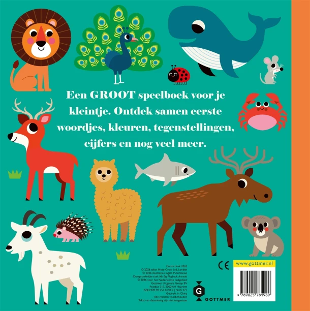 Mijn grote speelboek Dieren – Ingela P Arrhenius – boek cover
