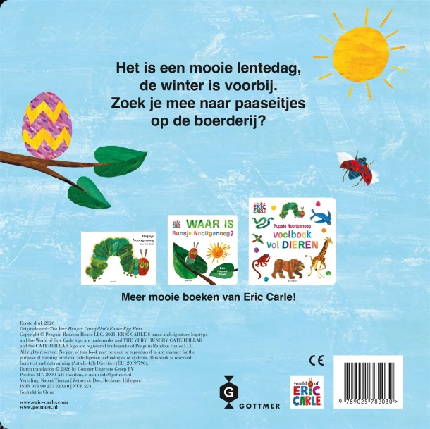Vrolijk Pasen, Rupsje Nooitgenoeg – Eric Carle – boek cover