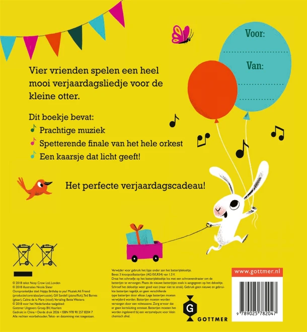 Fijne verjaardag voor jou! – Nicola Slater – boek cover