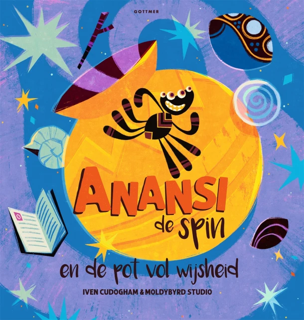 Anansi de spin en de pot vol wijsheid – Iven Cudogham – boek cover