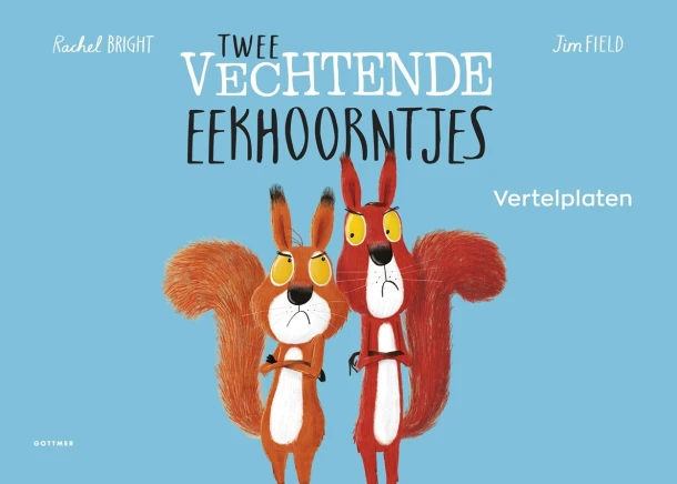 Vertelplaten Twee vechtende eekhoorntjes – Rachel Bright – boek cover