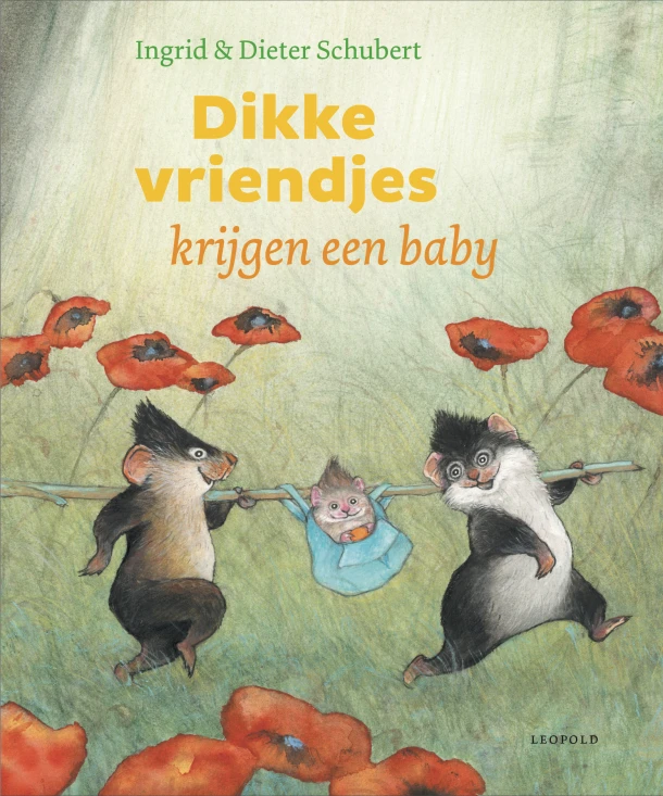 Dikke vriendjes krijgen een baby – Ingrid Schubert – boek cover