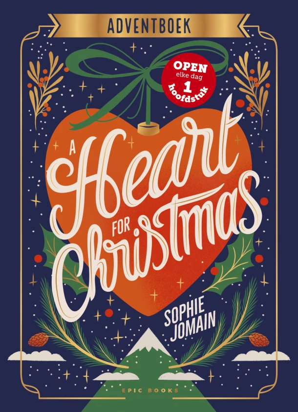 Adventboek - A Heart for Christmas – Sophie Jomain – boek cover
