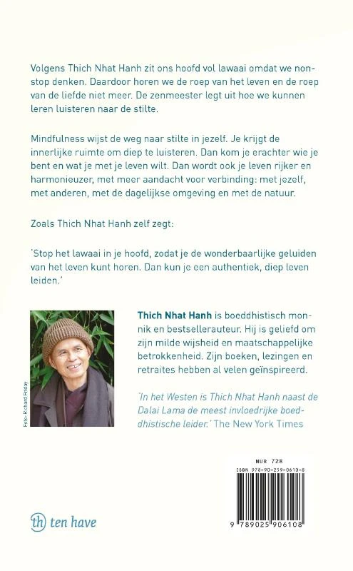 Stilte – Thich Nhat Hanh – boek cover