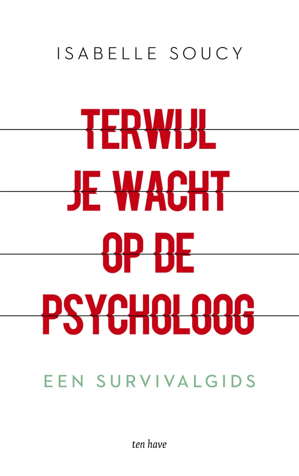 Terwijl je wacht op de psycholoog – Isabelle Soucy – boek cover