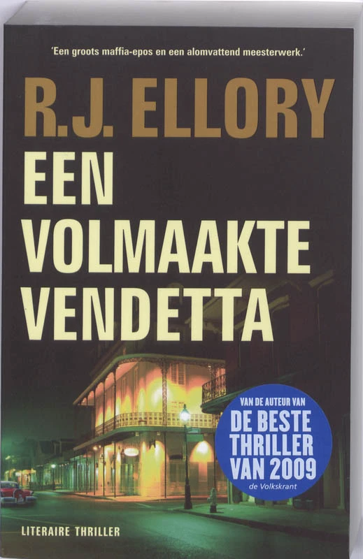 Een volmaakte vendetta – R.J. Ellory – boek cover
