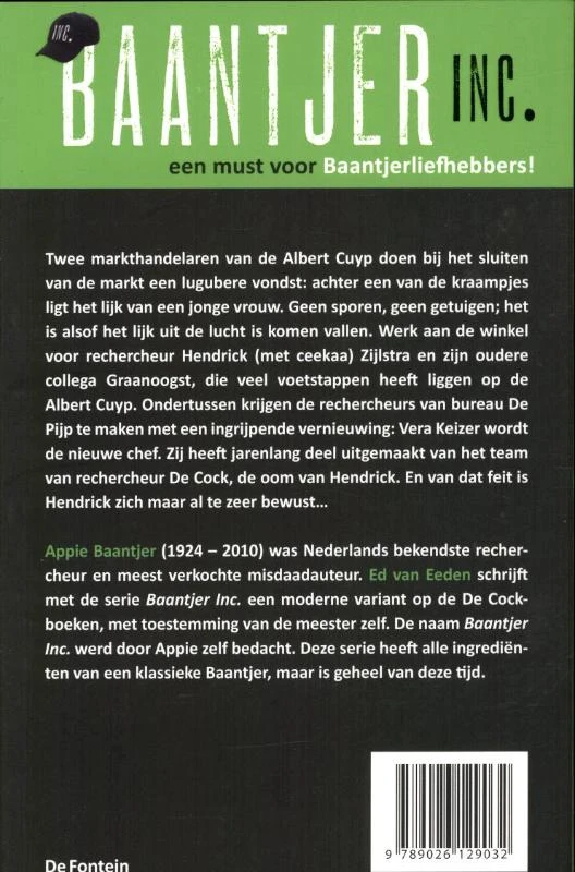Moord op de Albert Cuyp – boek cover