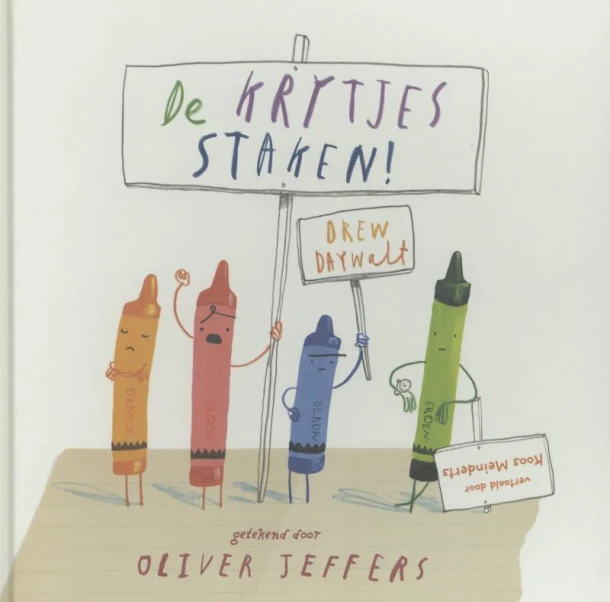 De krijtjes staken – Drew Daywalt – boek cover
