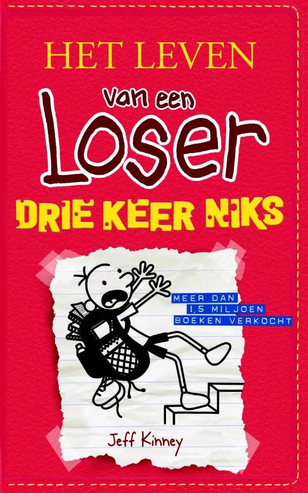 Drie keer niks – Jeff Kinney – boek cover