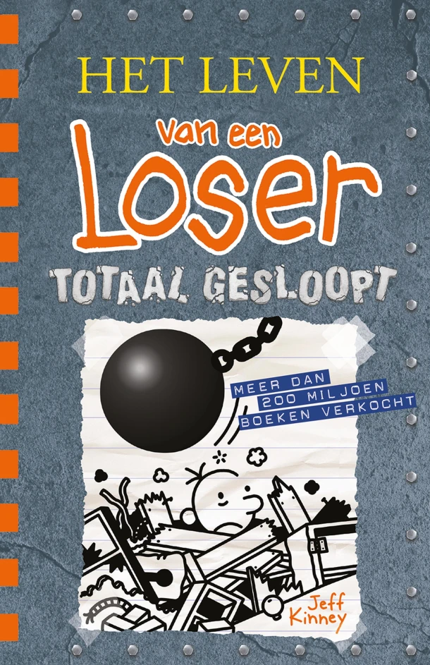 Totaal gesloopt – Jeff Kinney – boek cover