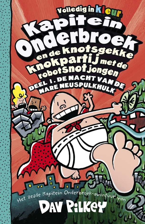 1 De nacht van de nare neuspulkhulk – Dav Pilkey – boek cover