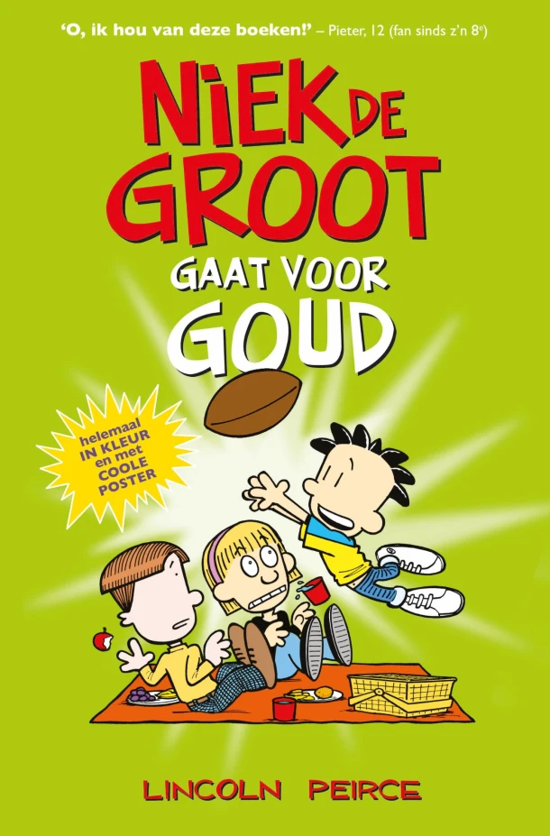 Niek de Groot gaat voor goud – Lincoln Peirce – boek cover
