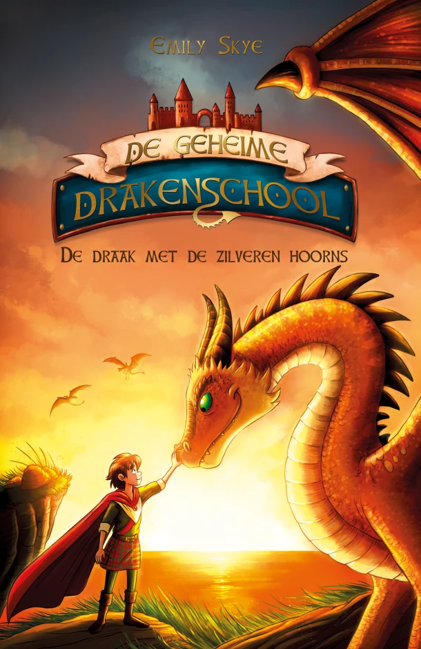 De draak met de zilveren hoorns – Emily Skye – boek cover