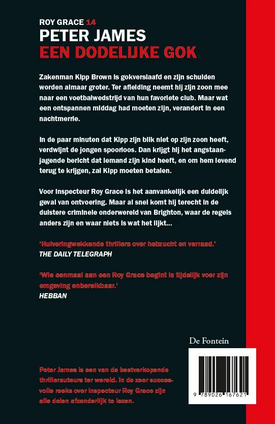 Een dodelijke gok – Peter James – boek cover
