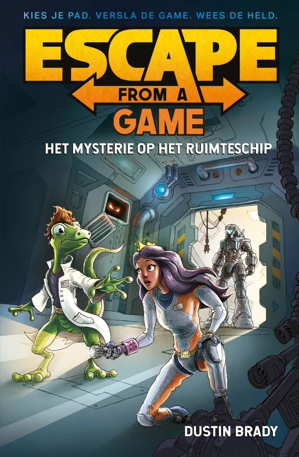 Het mysterie op het ruimteschip – Dustin Brady – boek cover