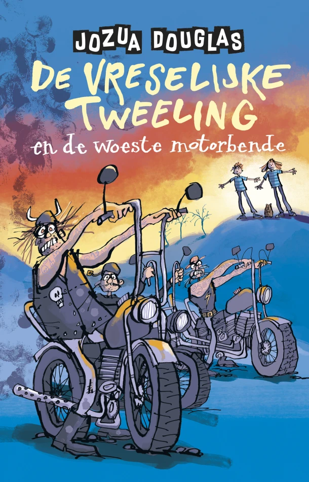 De vreselijke tweeling en de woeste motorbende – Jozua Douglas – boek cover