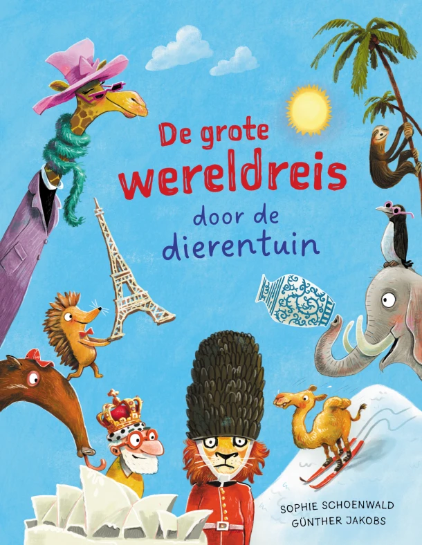 De grote wereldreis door de dierentuin – Sophie Schoenwald – boek cover