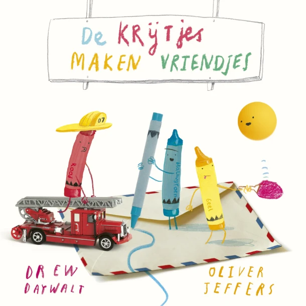 De krijtjes maken vriendjes – Drew Daywalt – boek cover