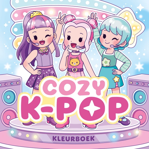 Cozy K-pop kleurboek – Pamela Barbieri – boek cover
