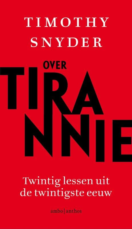 Over tirannie – Timothy Snyder – boek cover