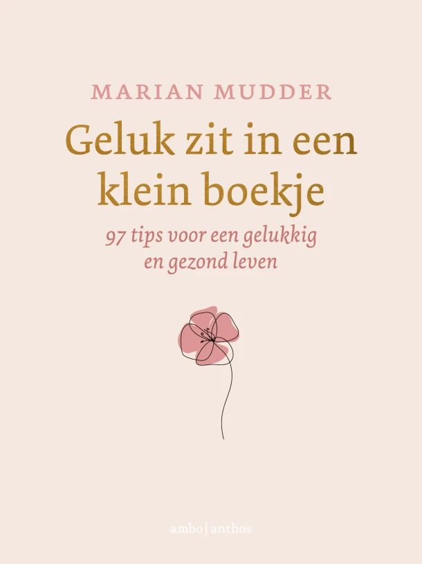 Geluk zit in een klein boekje – Marian Mudder – boek cover