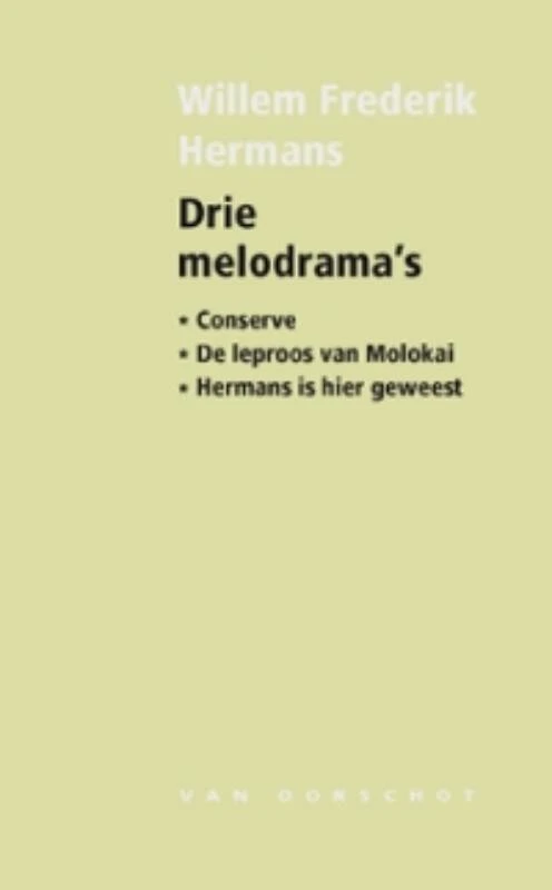 Drie melodrama's – Willem Frederik Hermans – boek cover