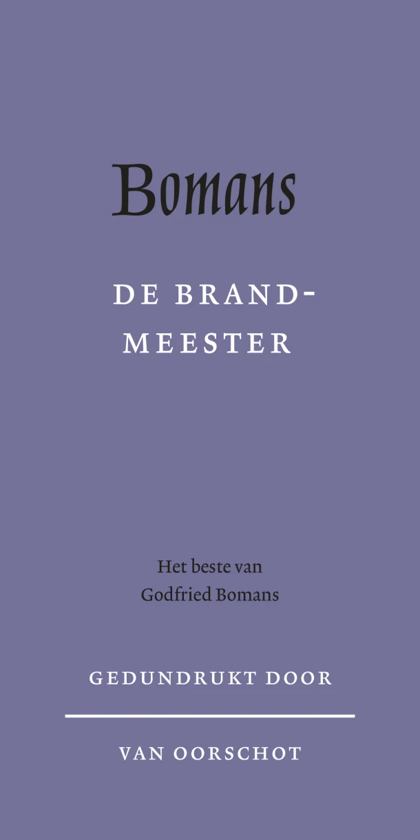 De brandmeester – Godfried Bomans – boek cover
