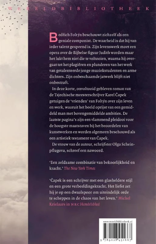 Leven en werk van de componist Foltyn – Karel Capek – boek cover