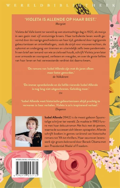Violeta – Isabel Allende – boek cover