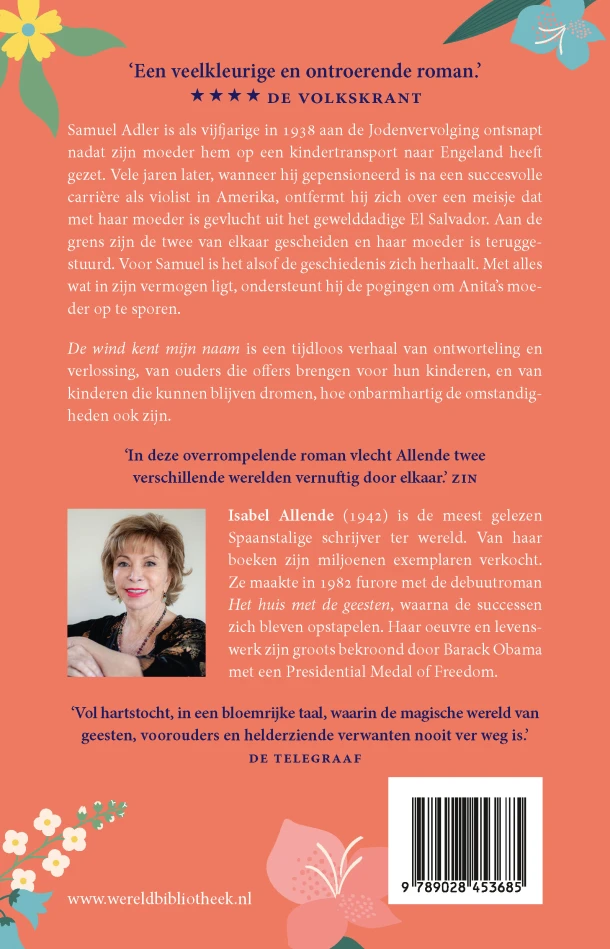 De wind kent mijn naam – Isabel Allende – boek cover