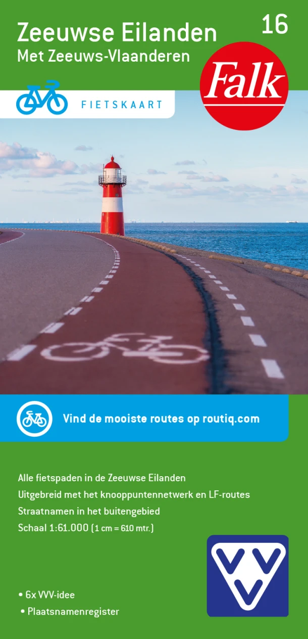 Fietskaart 16. Zeeuwse Eilanden – boek cover