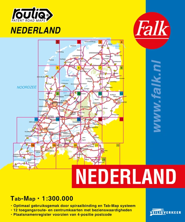 Routiq autokaart Nederland Tab Map – boek cover