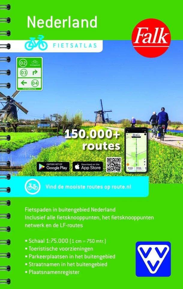 Falk fietsatlas Nederland – boek cover