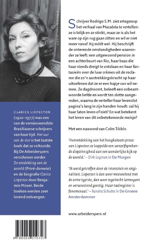 Het uur van de ster – Clarice Lispector – boek cover