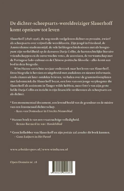 Slauerhoff – Wim Hazeu – boek cover