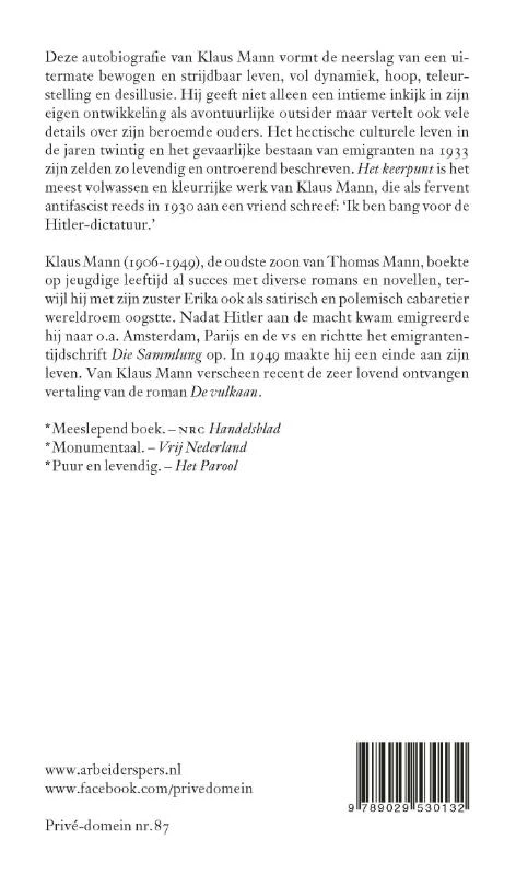 Het keerpunt – Klaus Mann – boek cover