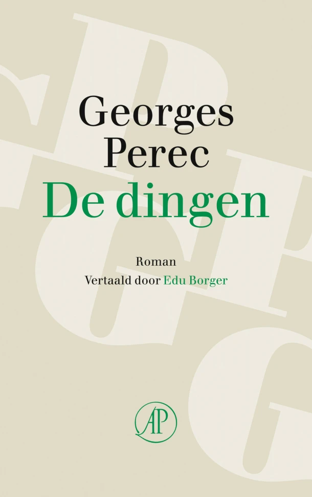De dingen – Georges Perec – boek cover