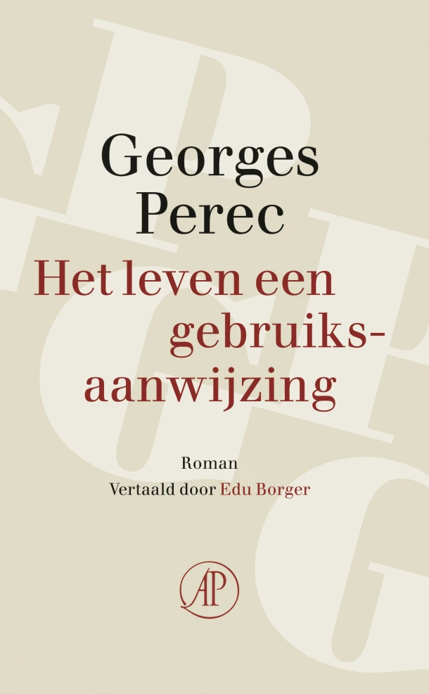 Het leven een gebruiksaanwijzing – Georges Perec – boek cover