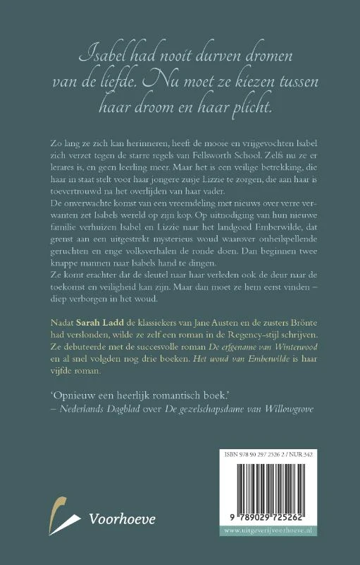 Het woud van Emberwilde – Sarah Ladd – boek cover